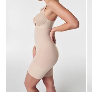 Spanx higher power short, medium, soft nude: shape wear
